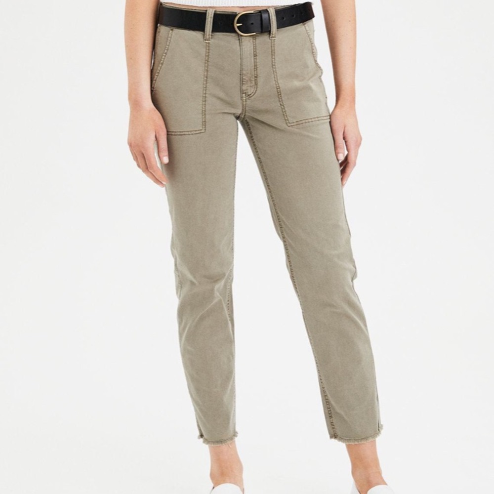 American Eagle tan utility pants